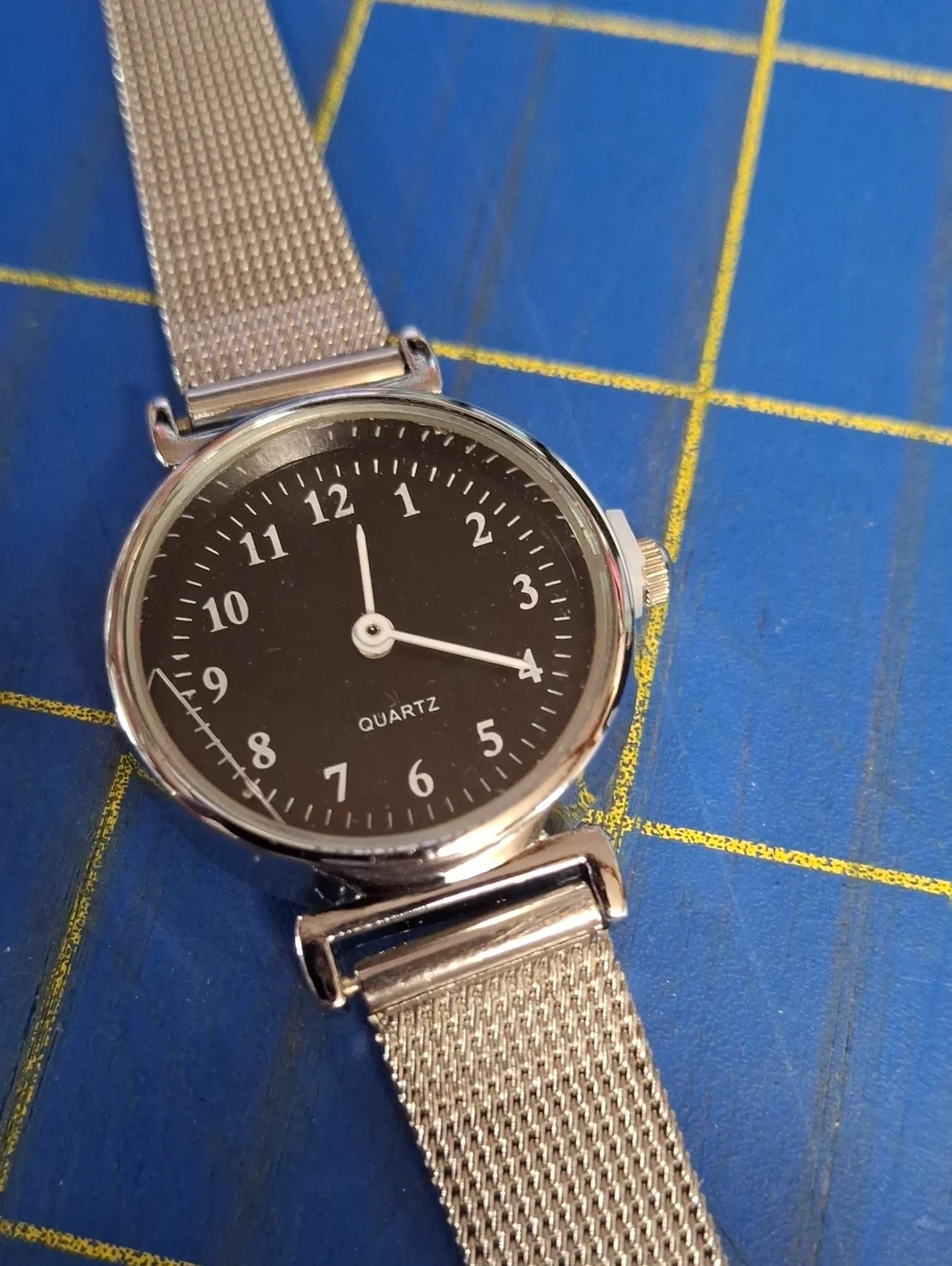 Black Face Silver Tone 8